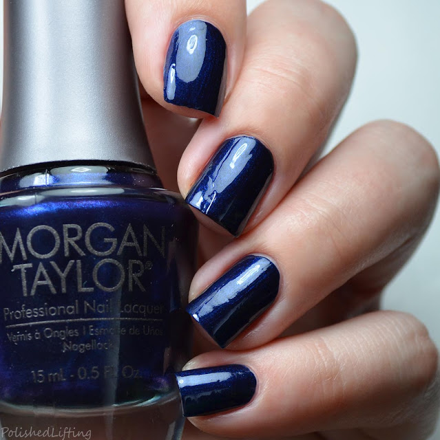 navy blue nail polish swatch