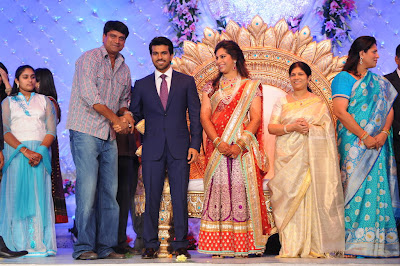 Ram Charan Wedding Reception Stills gallery