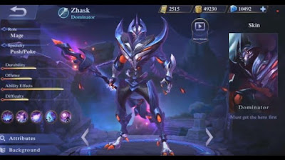 Tips n Trik Menggunakan Zhask Hero Mobile Legend