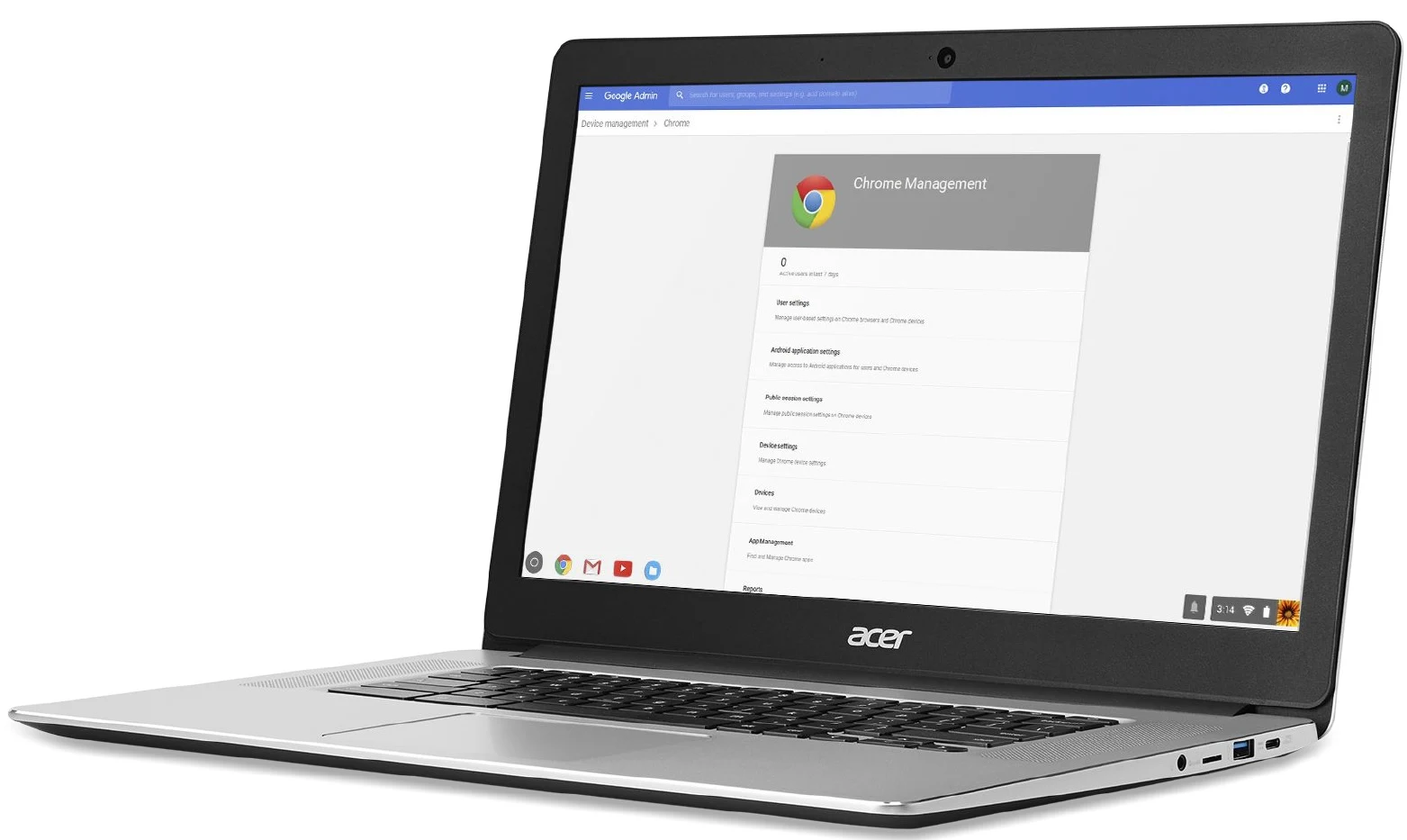 Google Admin Console untuk mengelola Chromebook