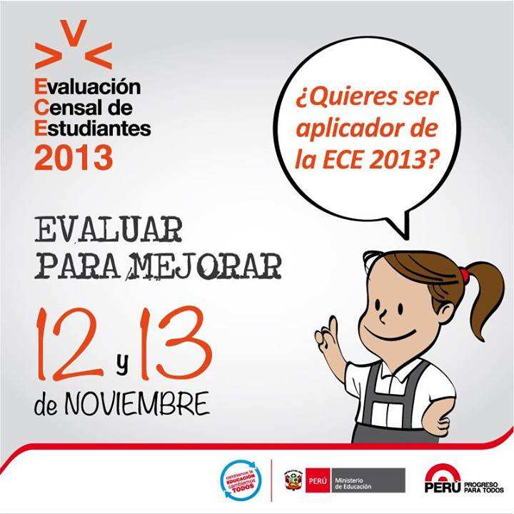 Aplicador ECE 2013 - Convocatoria INEI - www.proyectos.inei.gob.pe