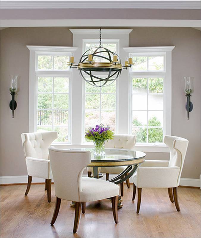 Round Glass Top Dining Room Table Sets