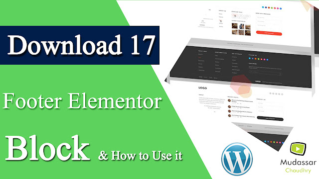 download free Elementor Footer Templates