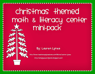 http://www.teacherspayteachers.com/Product/Christmas-Centers-Mini-Pack-2-Literacy-2-Math-Centers-416891