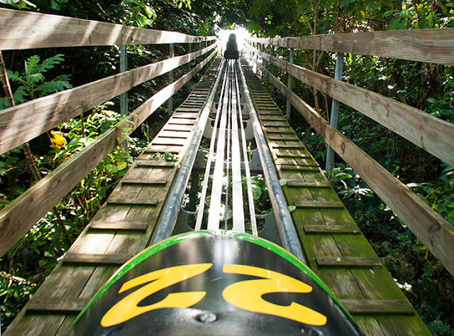 Rainforest Bobsled Jamaica at Mystic Mountain, Ocho Rios 