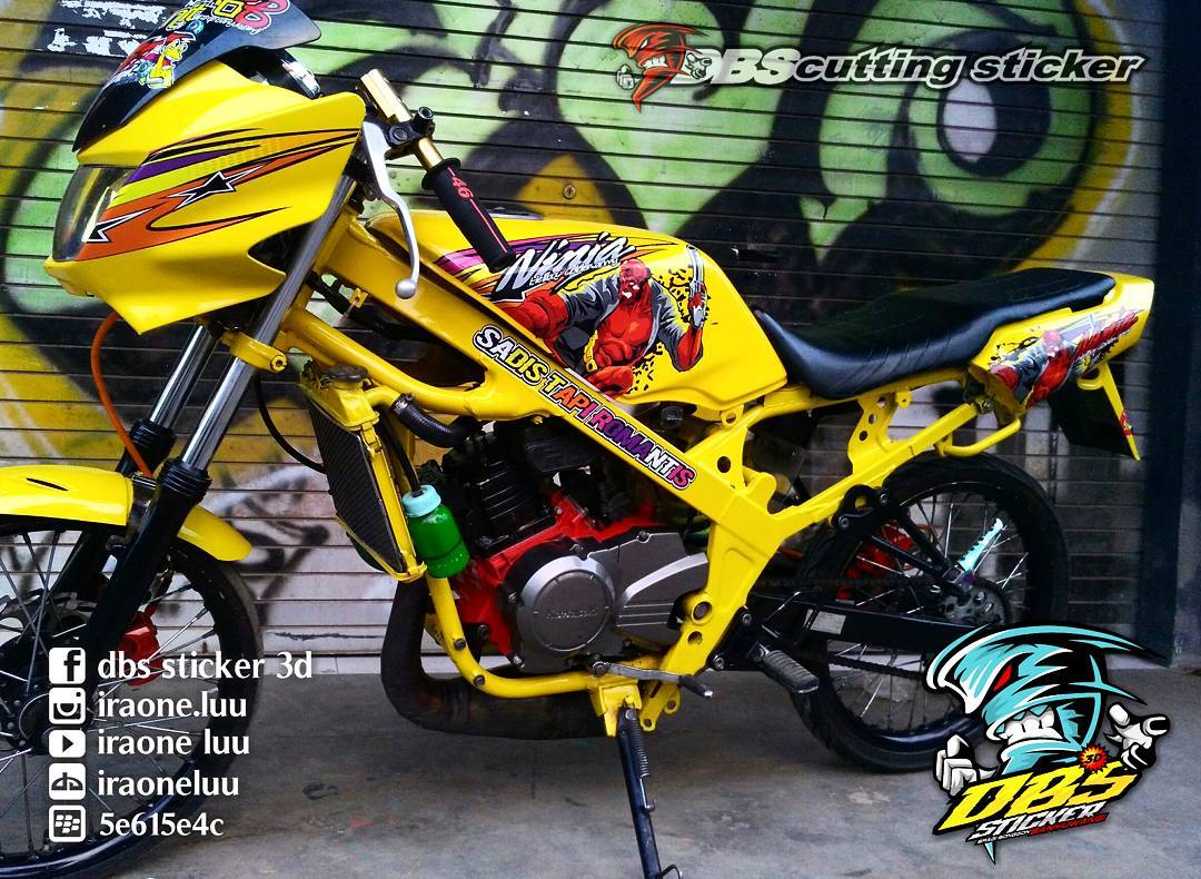 Foto Cutting Stiker Motor Ninja Rr Modif Sticker