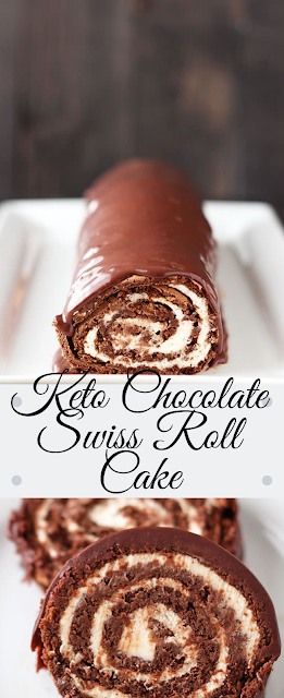 Keto Chocolate Swiss Roll Cake