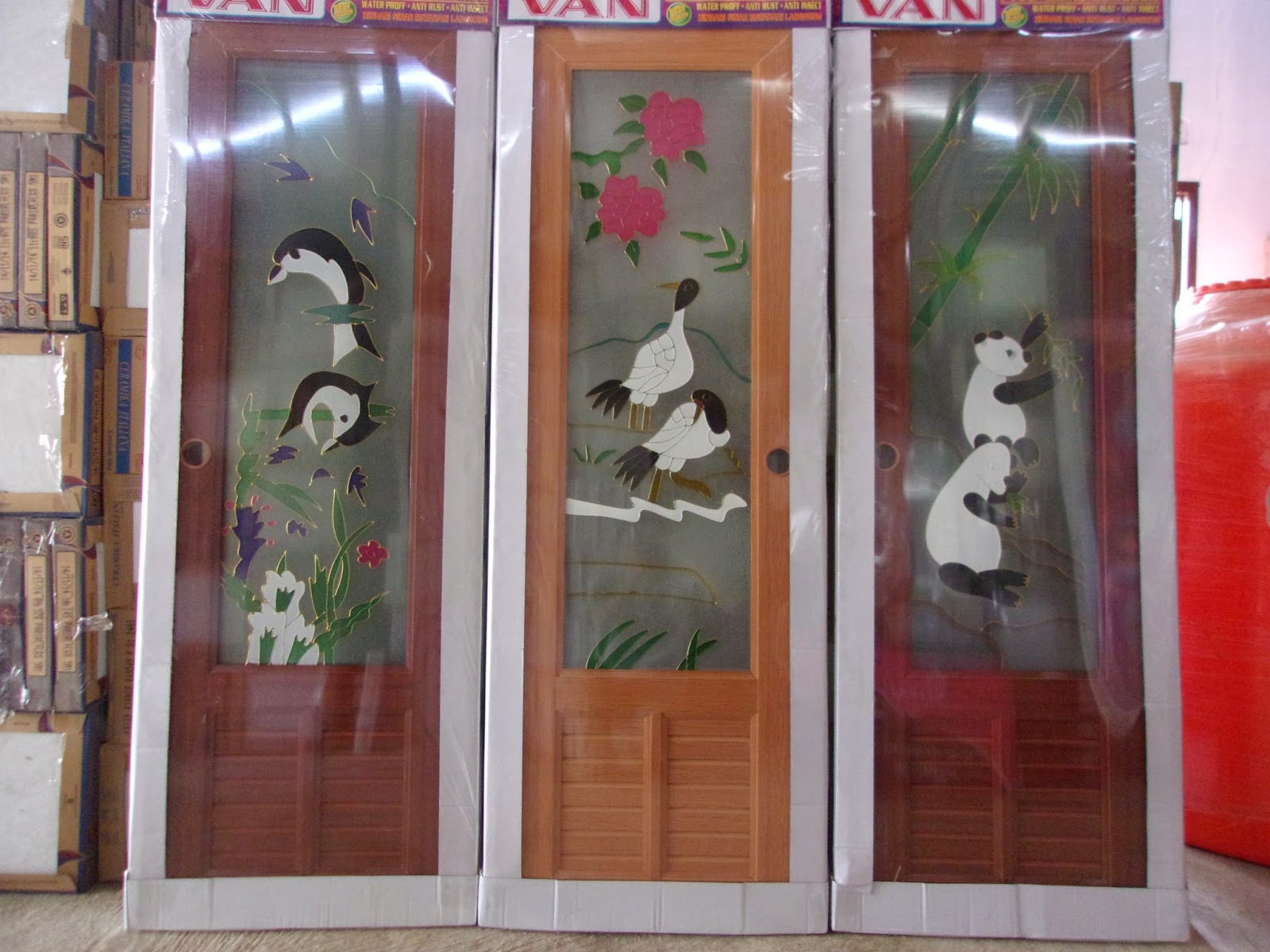 Aneka Pintu PVC Glass Style kerennn Jaya Keramik 