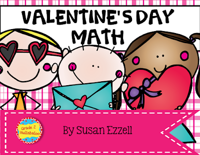 Valentine's Day math activities for second graders.