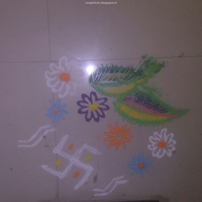 Multi design Swastik Rangolis