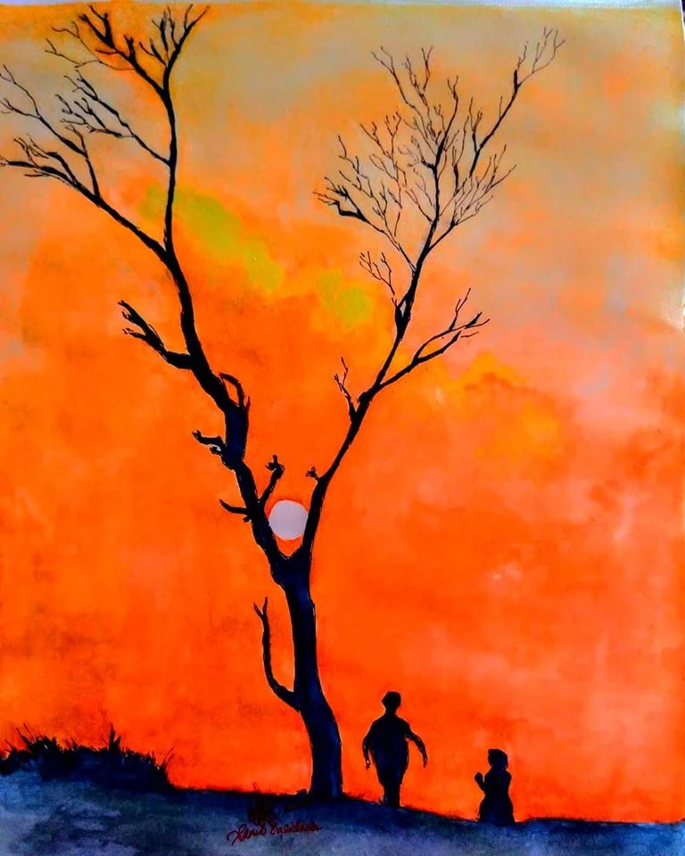 sILHOUETTES water painting