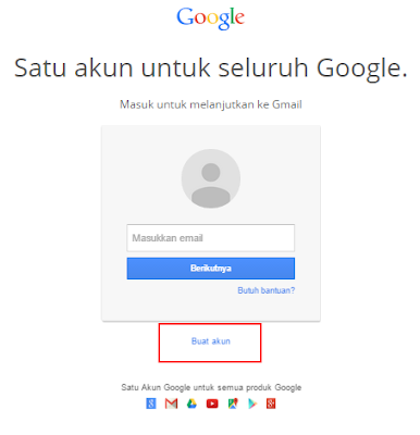 Klik tulisan Buat Email