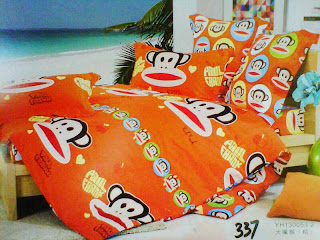 Sprei Eksklusif Motif Paul Frank Orange