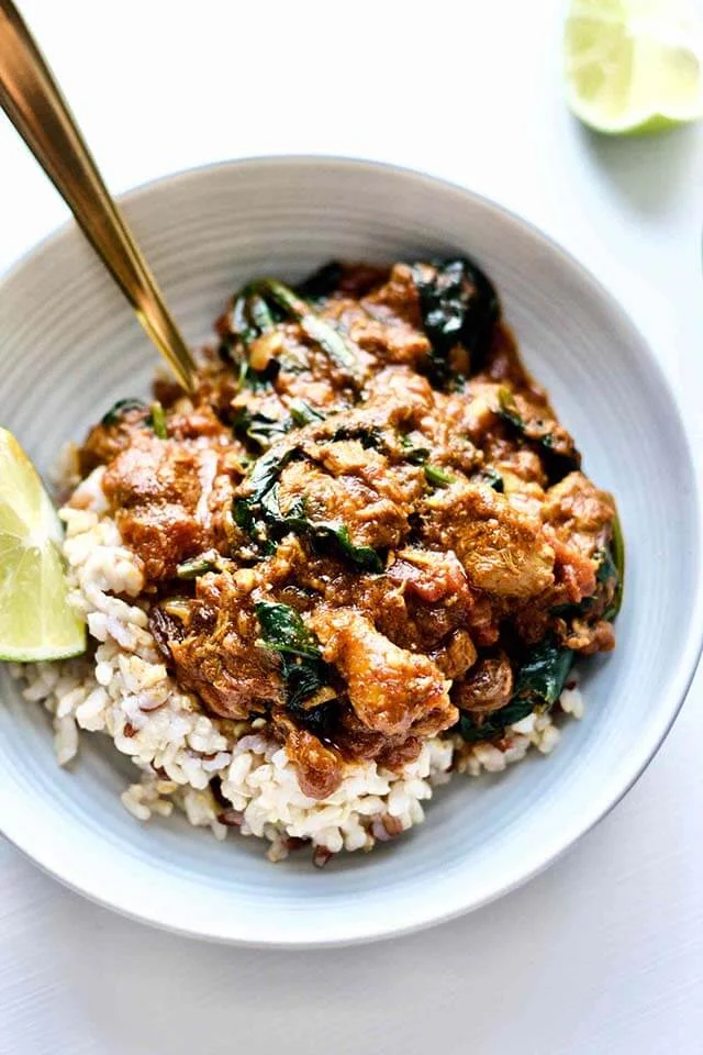 Winter Comfort Food Recipe: Nourishing Lamb & Spinach Curry from Yang's Nourishing Kitchen