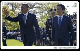 Obama visita Hiroshima, cidade japonesa destruída por uma bomba atômica.
