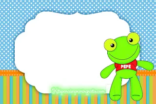 Pepe the Frog Free Printable Invitations, Labels or Cards.