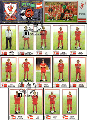 Liverpool 1982 1983 panini england football 83