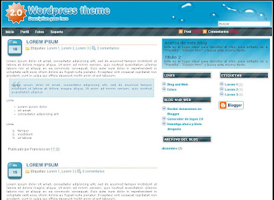 O2 2.0 Blogger Template