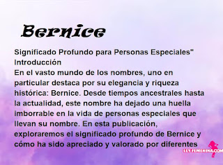 significado del nombre Bernice