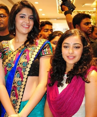 Deeksha Seth and Nithya Menon at Studio Manthir Launch