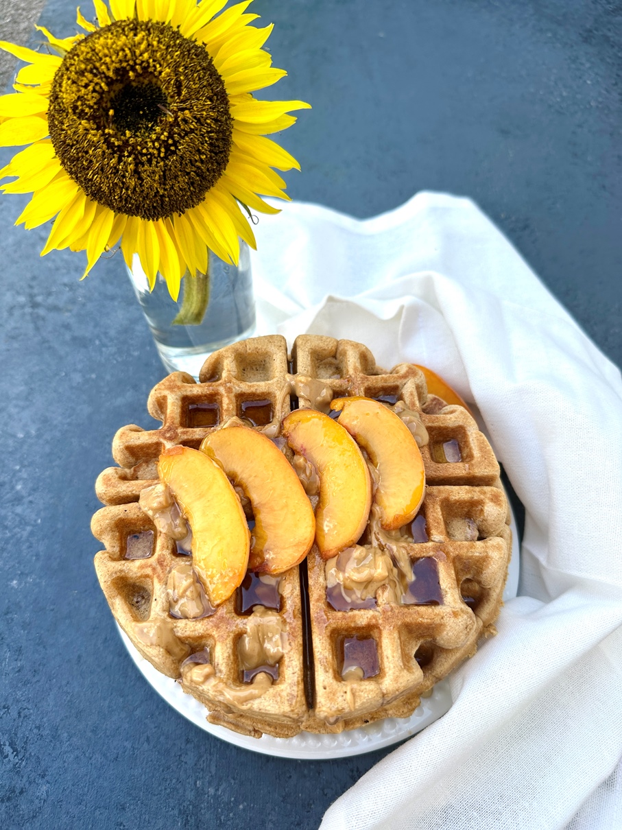 High-Protein Peanut Butter Waffles