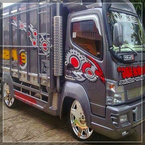 30 gambar modifikasi truk canter dengan full variasi ceper 