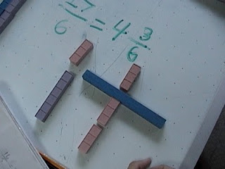 reduce fractions, base ten blocks, 