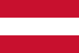 Bandeira da Áustria.