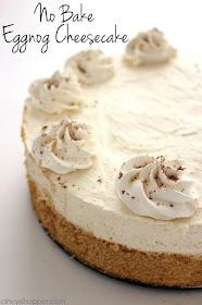 No Bake Eggnog Cheescake