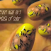 Girly Pink & Lemon Animal Print Nails