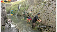 Terlihat Bening Sungai Cikapundung Kolot, Satgas Sektor 22 Sub 12 Lebih ke Perawatan Sungai