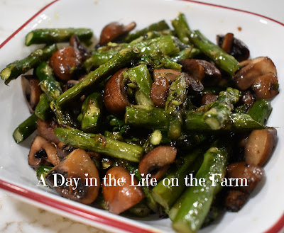 Asparagus and Mushrooms