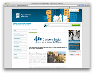 Web Consejo Social Ciudad de Málaga