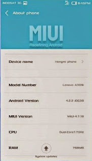 ROM Xiaomi MiUi V6 For Mito A50