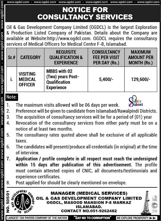 Oil & Gas Development Company Limited New Government Jobs 2023