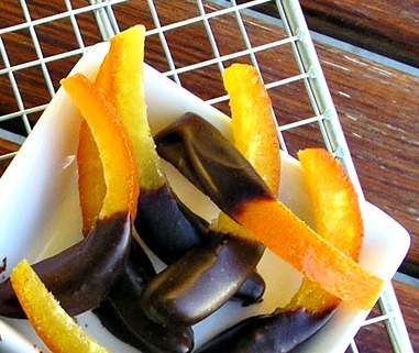 Ioanna's Notebook - Chocolate covered orange sticks - Μπαστουνάκια πορτοκαλιού με σοκολάτα