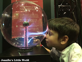 Child learning about electricity