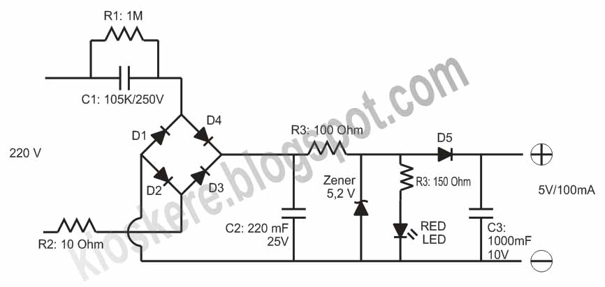 Adaptor 5 Volt Tanpa Trafo  Kios Kere