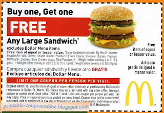 Free Printable Mcdonalds Coupons