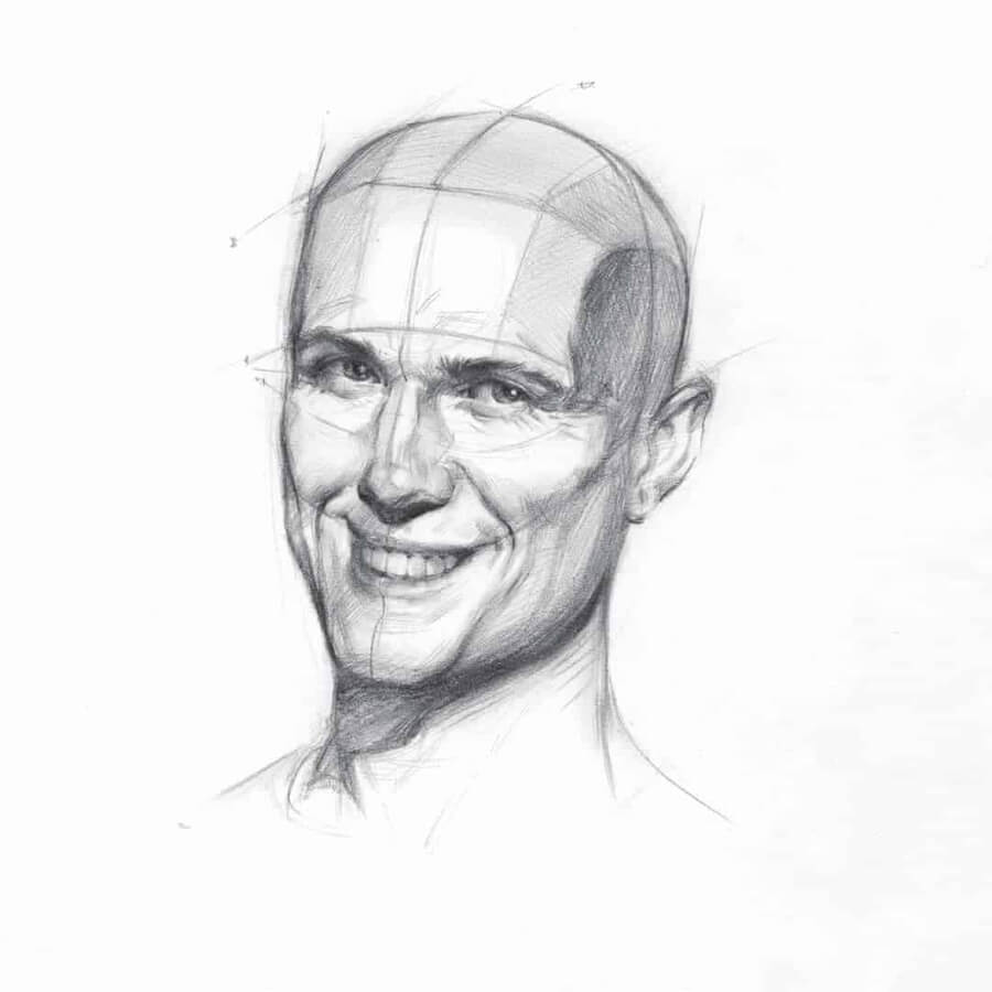 12-Happy-smiling-expression-Ink-and-Pencil-Drawings-Ferhat-Edizkan-www-designstack-co