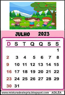 Calendário de 2023 ilustrado