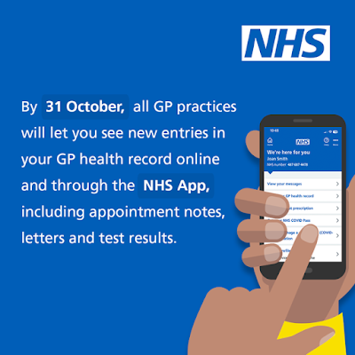 NHS App additions before 31st october 2023