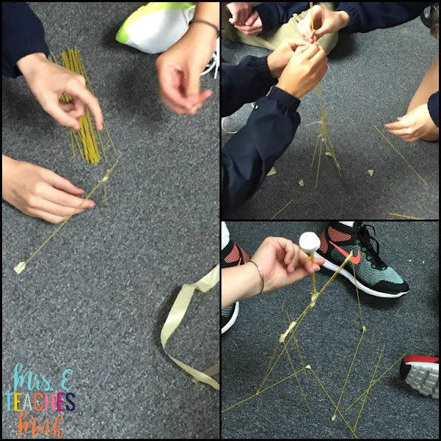 The Marshmallow Challenge: a STEM team building activity perfect for the first day of school