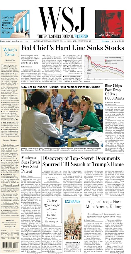 PORTADA WSJ WEEKEND