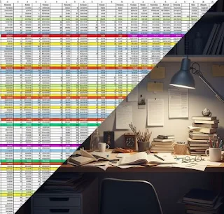 Visual representation of organized spreadsheets contrasted with the chaos of everyday life