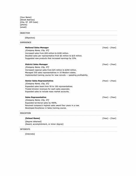now download this Sales manager resume , template, model or example ...