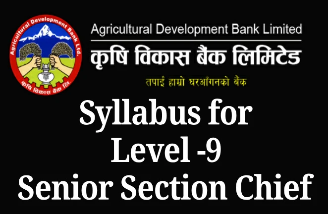 Syllabus for Level -9 Senior Section Chief