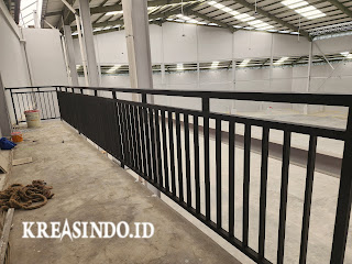 Railing Balkon Besi Minimalis pesanan Hasta Bersama di Jalan Raya Bogor Cilodong Depok