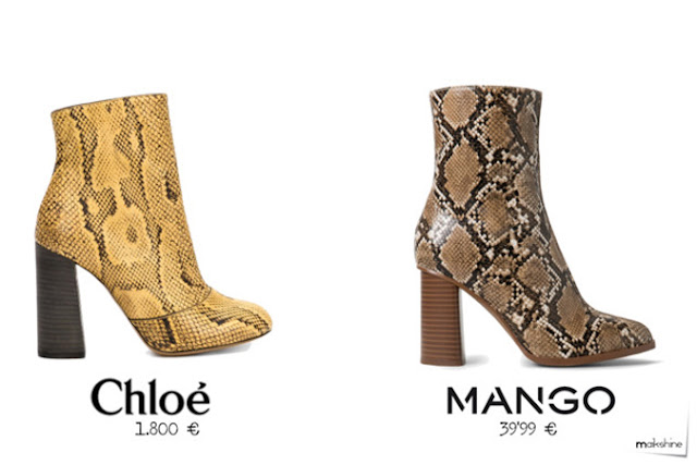 Python Chloé booties