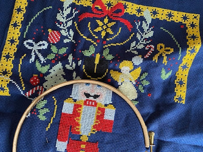 The Christmas Nutcracker by Bothy Threads in progress